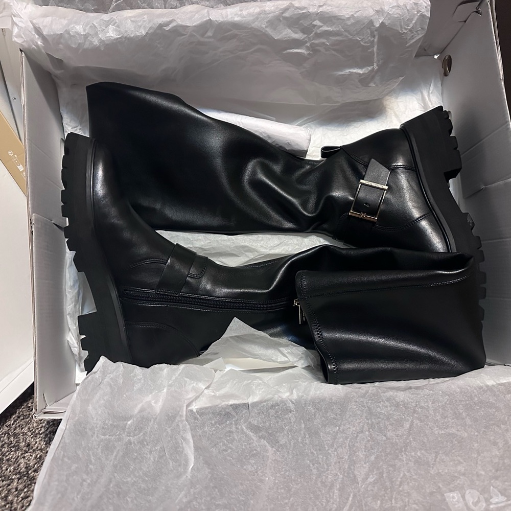 Michael Kors Collection Black Over the Knee Boots